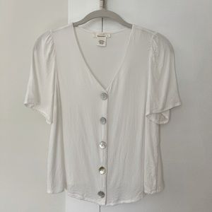 Urban Romantics White Lightweight Summer Top